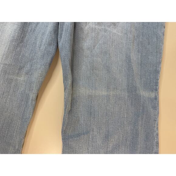 VTG Y2K Zana Di Women’s Wide Leg Jeans Plus Size 24 Belted NWT Baggy Boho Skater - Picture 13 of 16